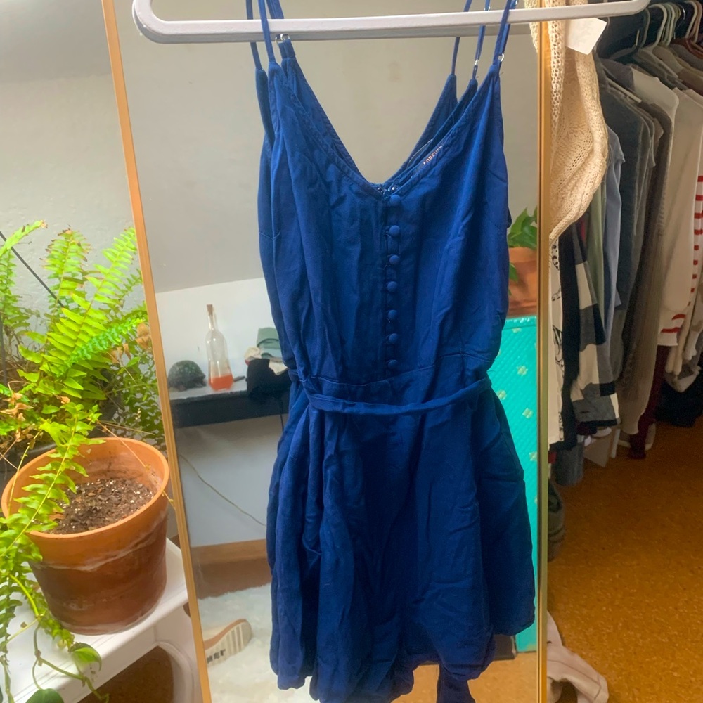 Navy Romper